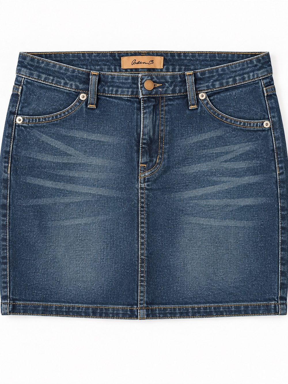 Arden B Denim Mini Skirt Women’s 10 Dark Wash Made in USA